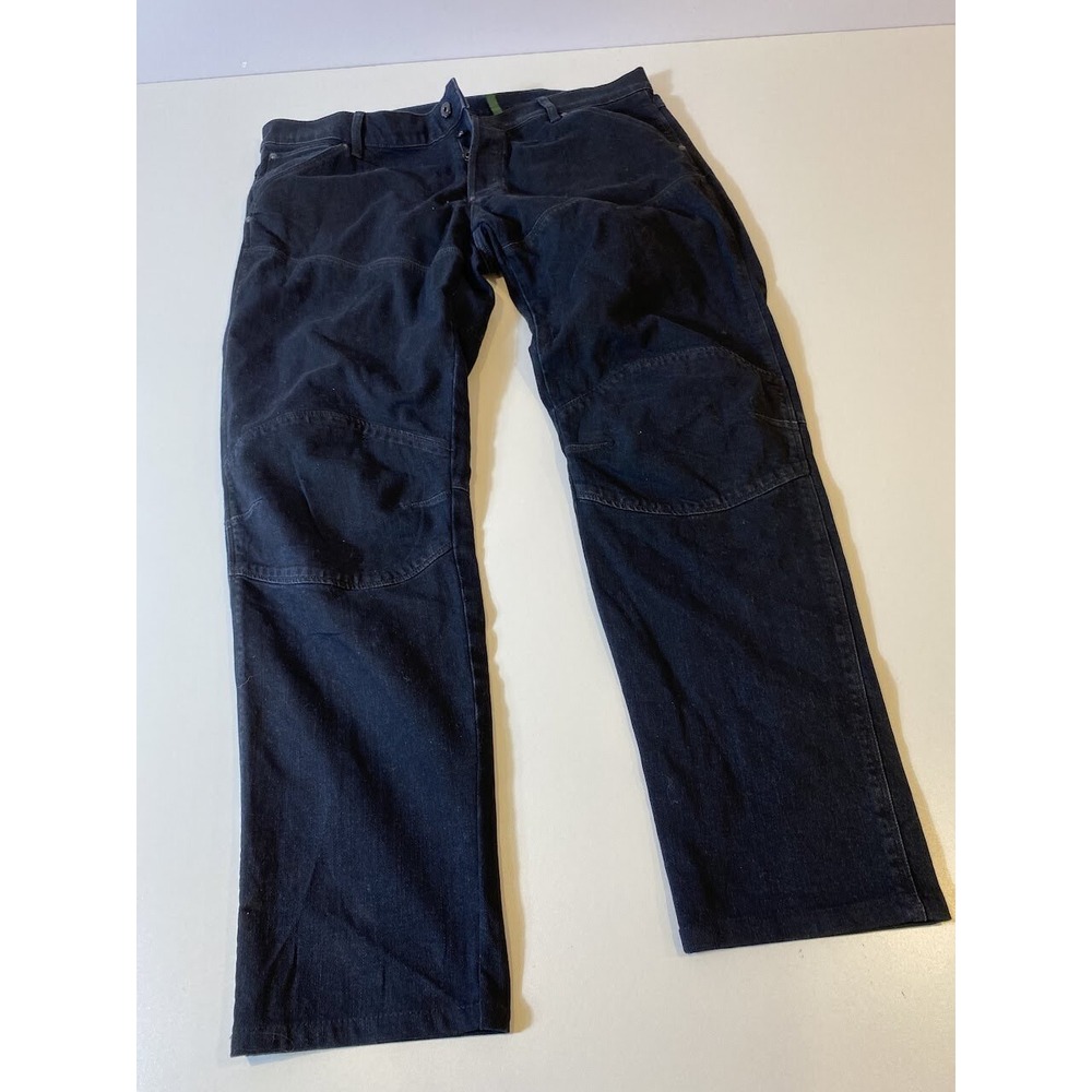 G-Star Raw Jeans Men's 5620 3D Slim Black 40x32 Y2K Hiphop Button Fly